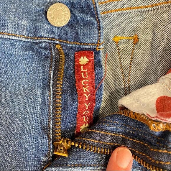 Lucky Brand Jeans Sofia Boot Cut Ombre Pattern Womens Size 8/29 Regular 5 Pocket - Picture 7 of 7